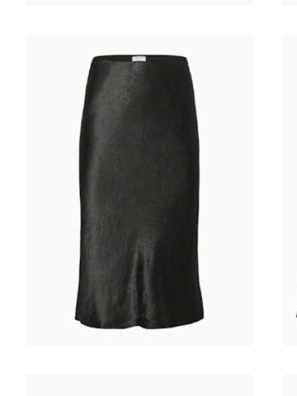 Like new Aritzia Black Slip Midi Skirt